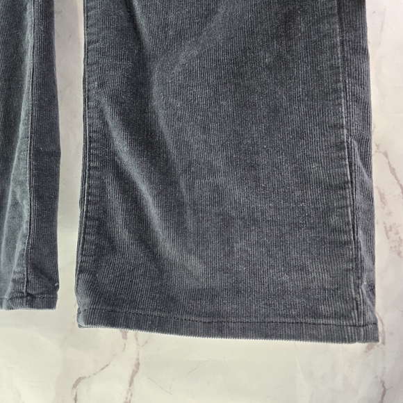 LL Bean Pants Women 16 Petite Short Gray Corduroy Favorite Fit Stretch Straight - Picture 4 of 11